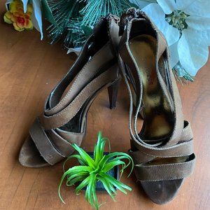 Women Strappy Open Toe Stilettos Platform Sandals